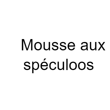 Mousse au spéculoos